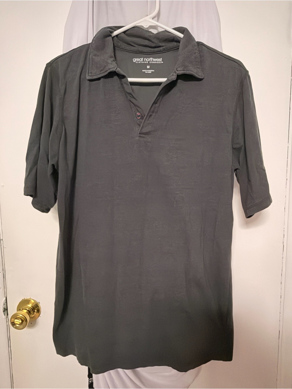 Great Northwest Clothing Company Charcoal Polo Shirt